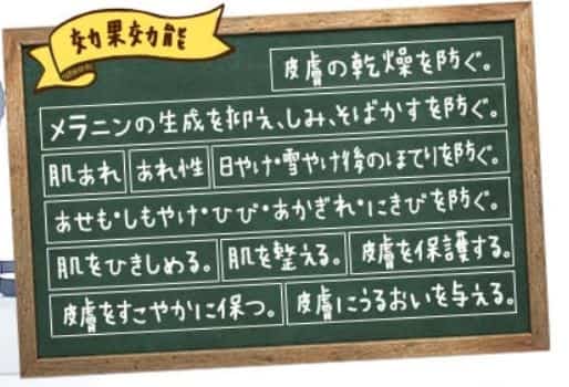 期待できる効能効果